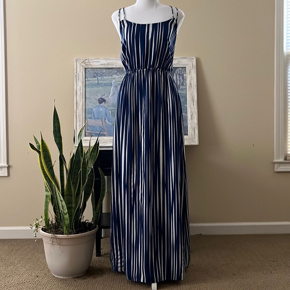 Banana Republic blue & white sundress, size 0.
